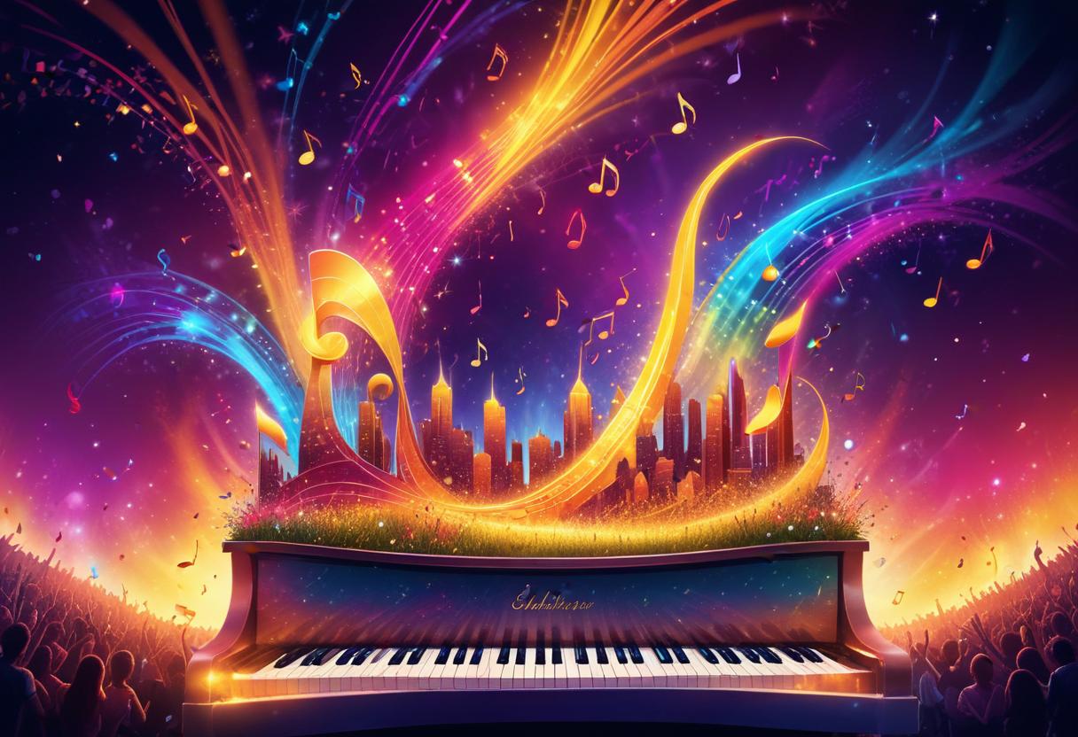 Kända schlager låtskrivare som gör magi i musiken illustration